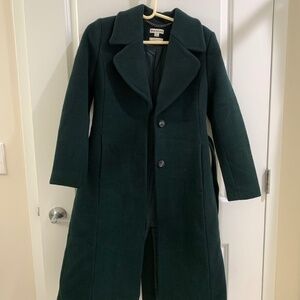 Whistles wool coat dark green US4
